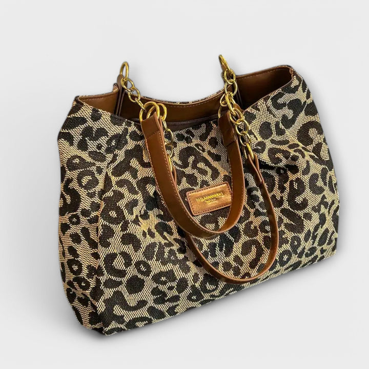 Annie | Leopard Canvas Tote