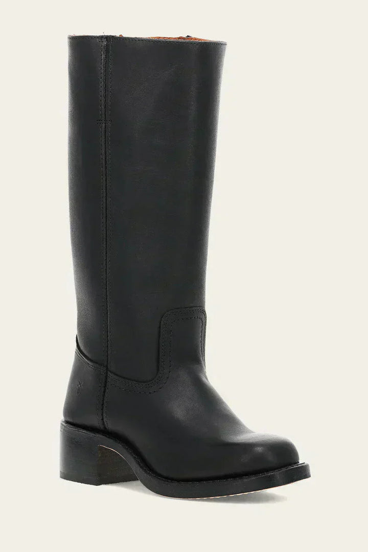Knee-High Boots with Slim Fit and Structured Sole
